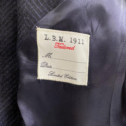 L.B.M.1911 Gray Herringbone Wool P-Coat