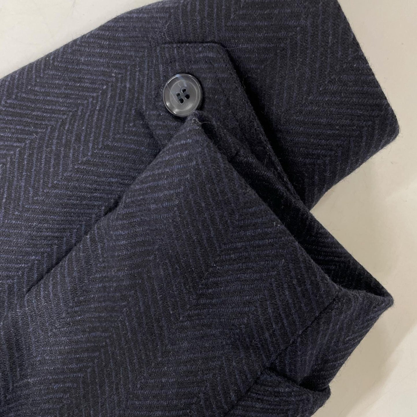 L.B.M.1911 Gray Herringbone Wool P-Coat