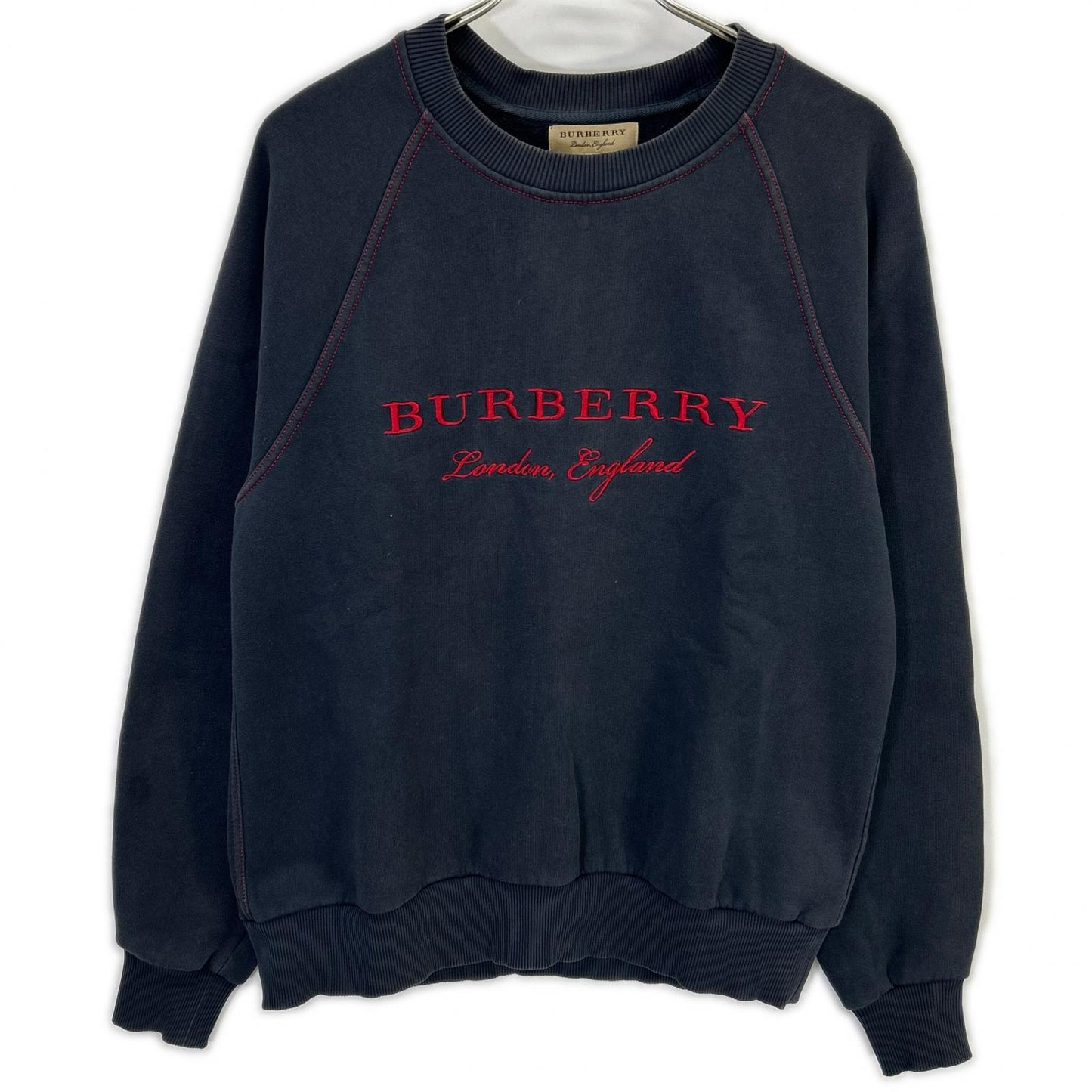 BURBERRY Logo Embroidered Sweatshirt Size M
