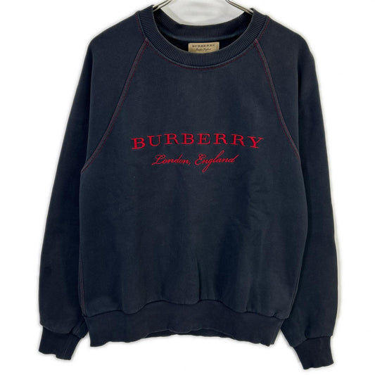 BURBERRY Logo Embroidered Sweatshirt Size M