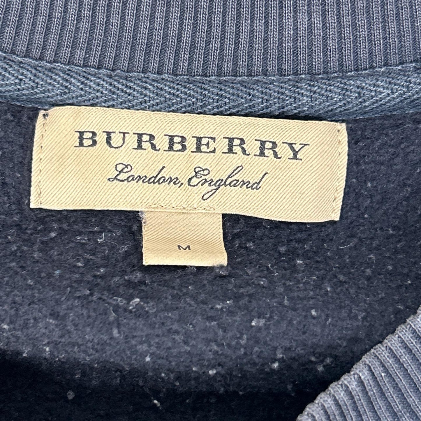 BURBERRY Logo Embroidered Sweatshirt Size M
