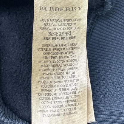 BURBERRY Logo Embroidered Sweatshirt Size M