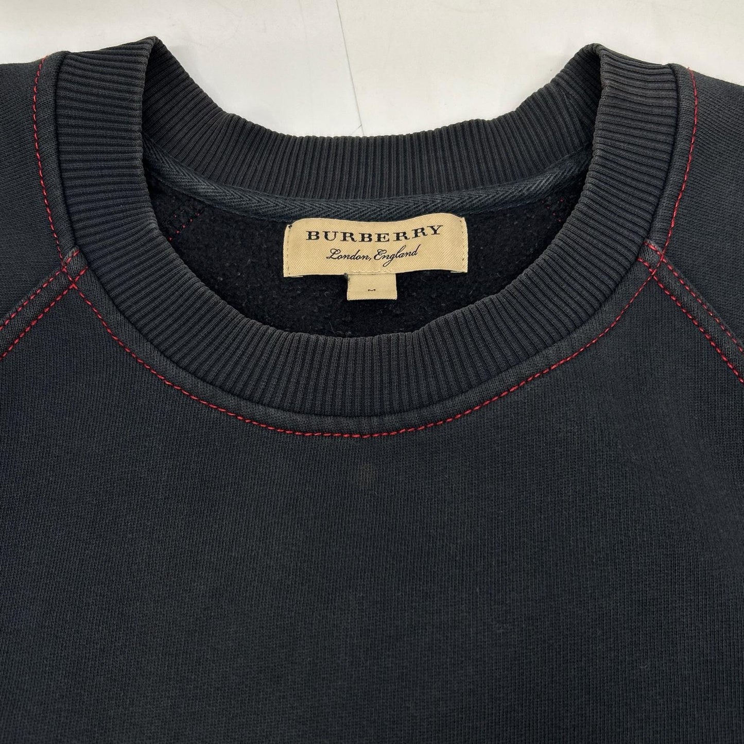 BURBERRY Logo Embroidered Sweatshirt Size M