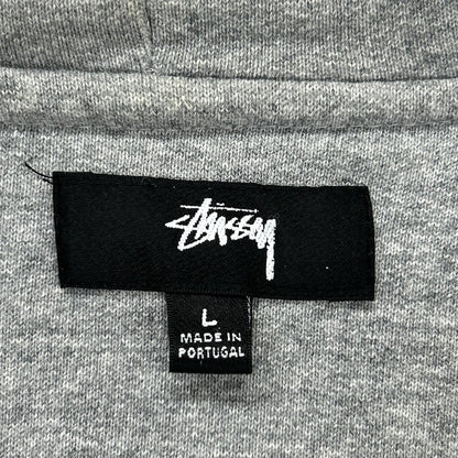 stussy Double Face Label Full Zip Hoodie Size L