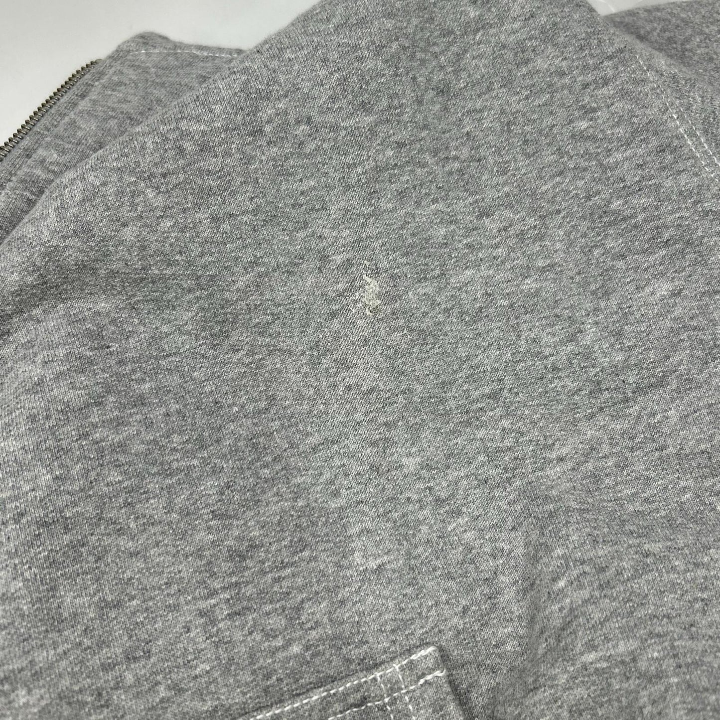 stussy Double Face Label Full Zip Hoodie Size L