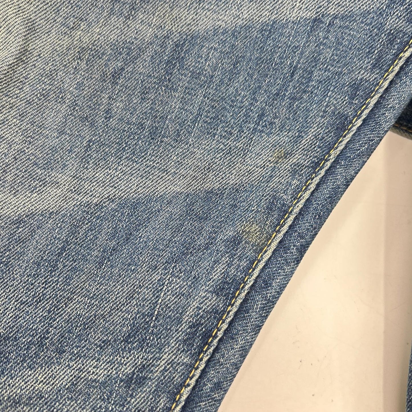 LEVI'S 44501 S501 Indigo Leather Cinch Back Size 36