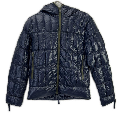 DUVETICA Navy Khaki Reversible Down Jacket