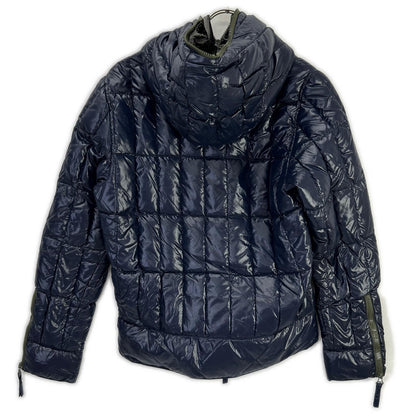 DUVETICA Navy Khaki Reversible Down Jacket
