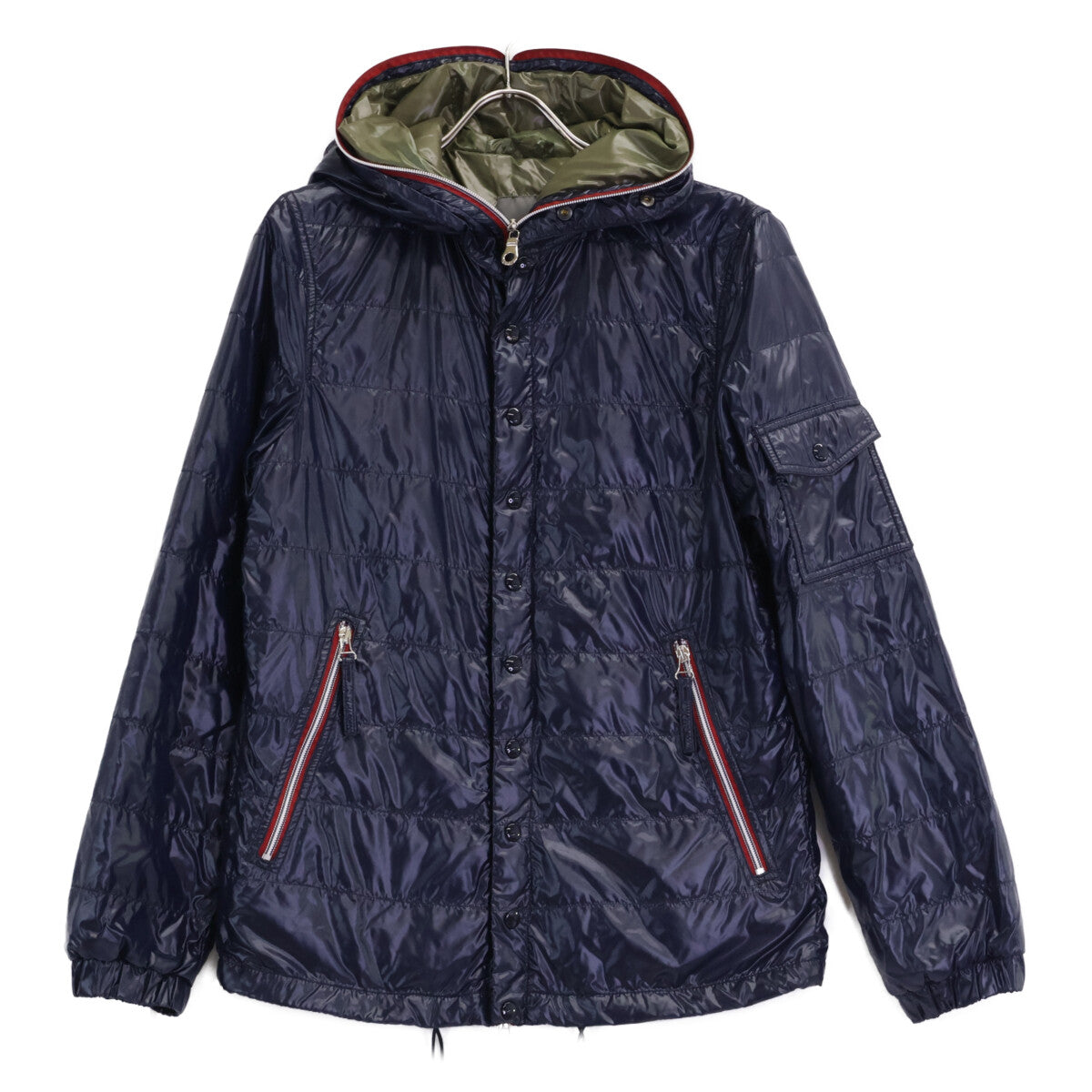 DUVETICA Full-Zip Hooded Down Jacket Navy Size 46