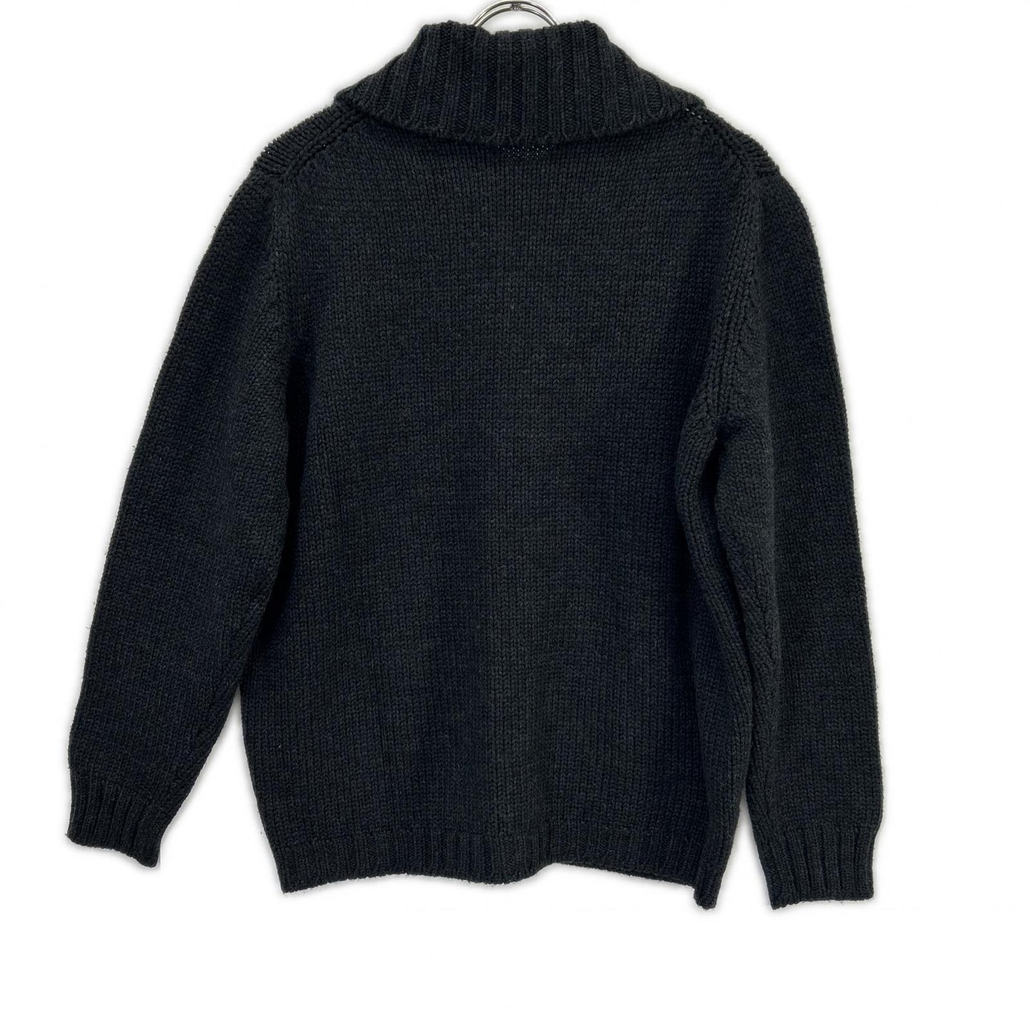 ZANONE Charcoal Wool Zip Knit Jacket