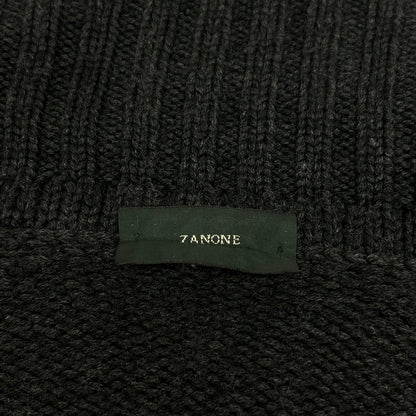 ZANONE Charcoal Wool Zip Knit Jacket