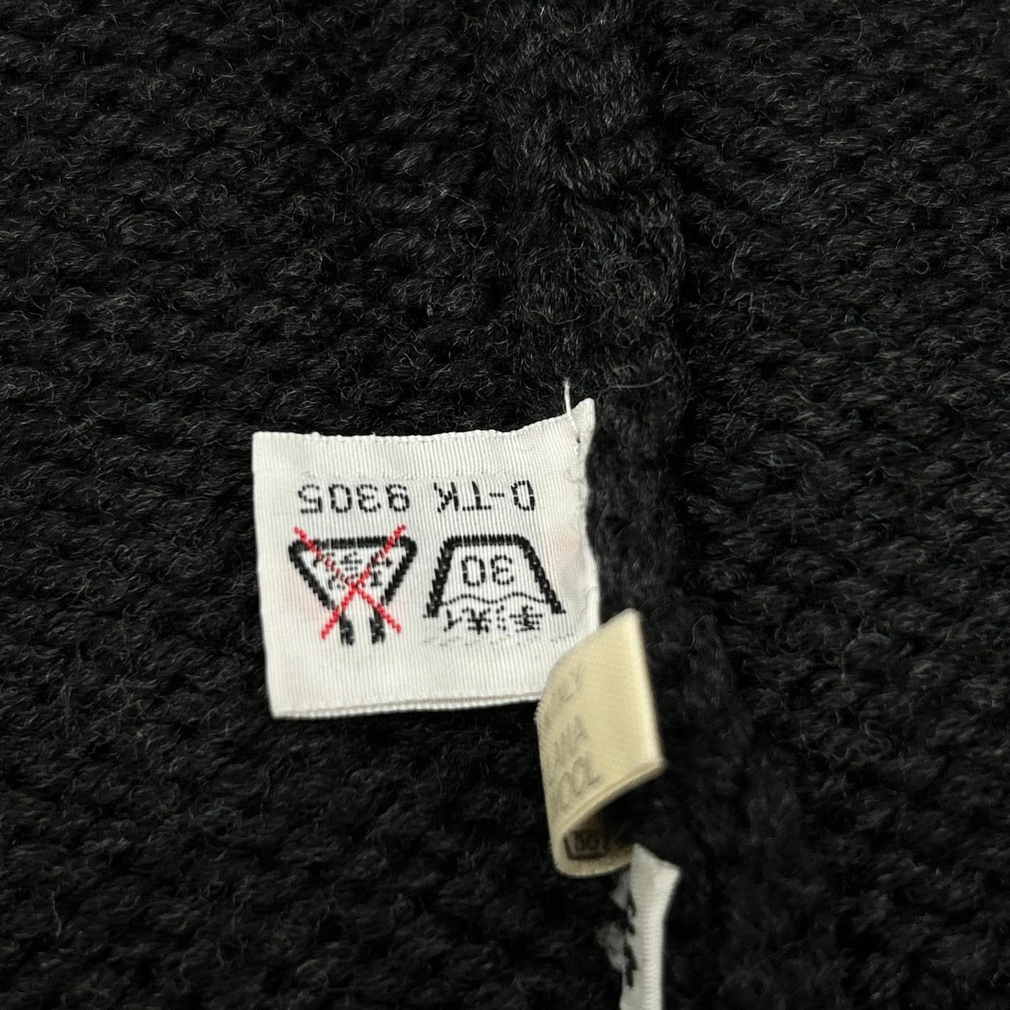 ZANONE Charcoal Wool Zip Knit Jacket