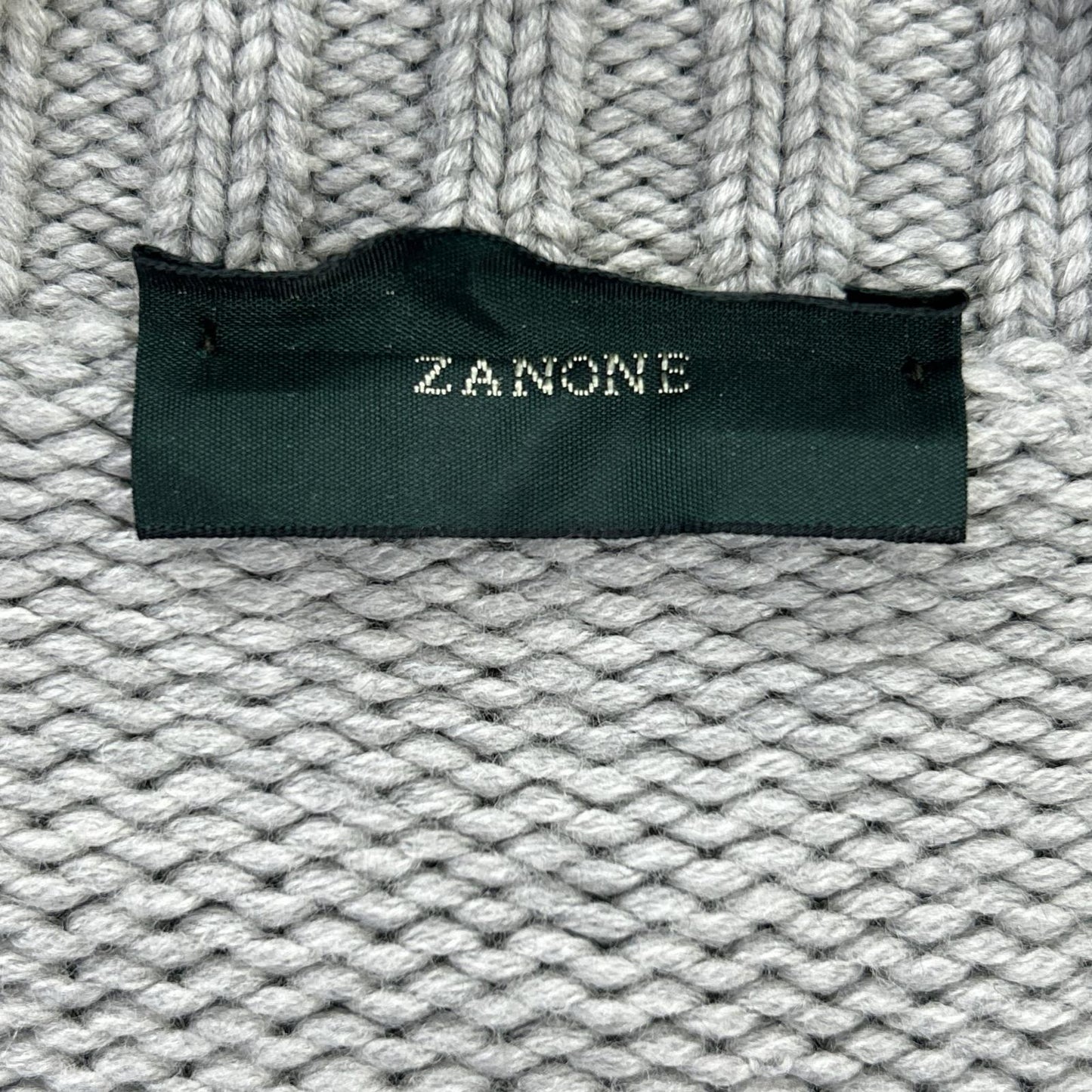 ZANONE Grey Wool Cardigan