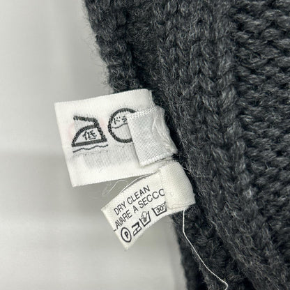 ZANONE Charcoal Wool Long-Sleeve Cardigan