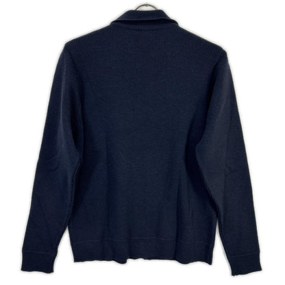 ZANONE Navy Wool Knit Jacket