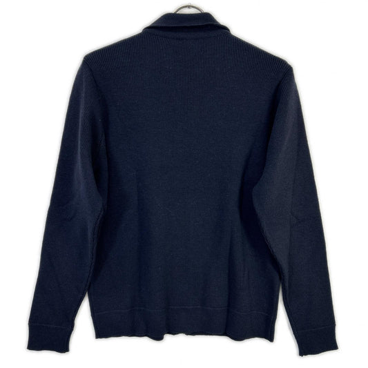 ZANONE Navy Wool Knit Jacket