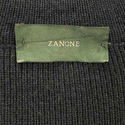 ZANONE Navy Wool Knit Jacket