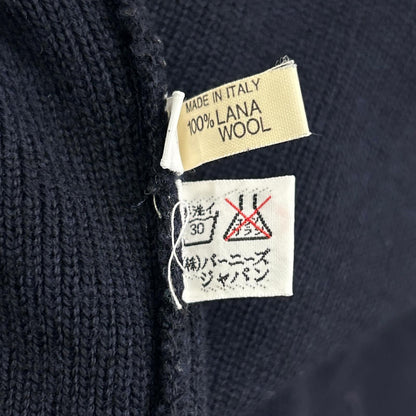 ZANONE Navy Wool Knit Jacket