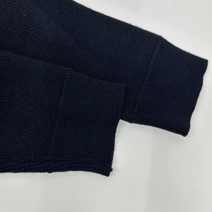 ZANONE Navy Wool Knit Jacket