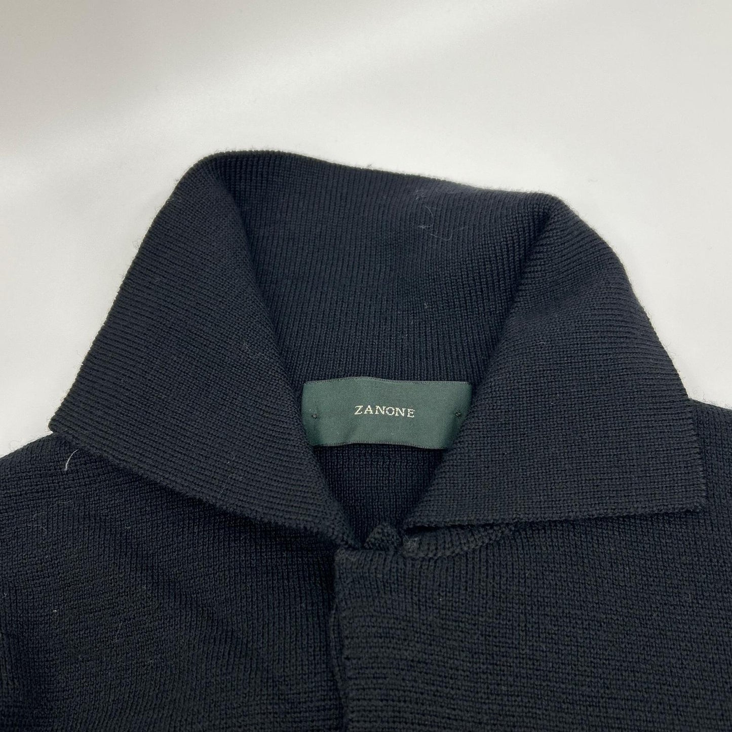 ZANONE Black Wool Cardigan
