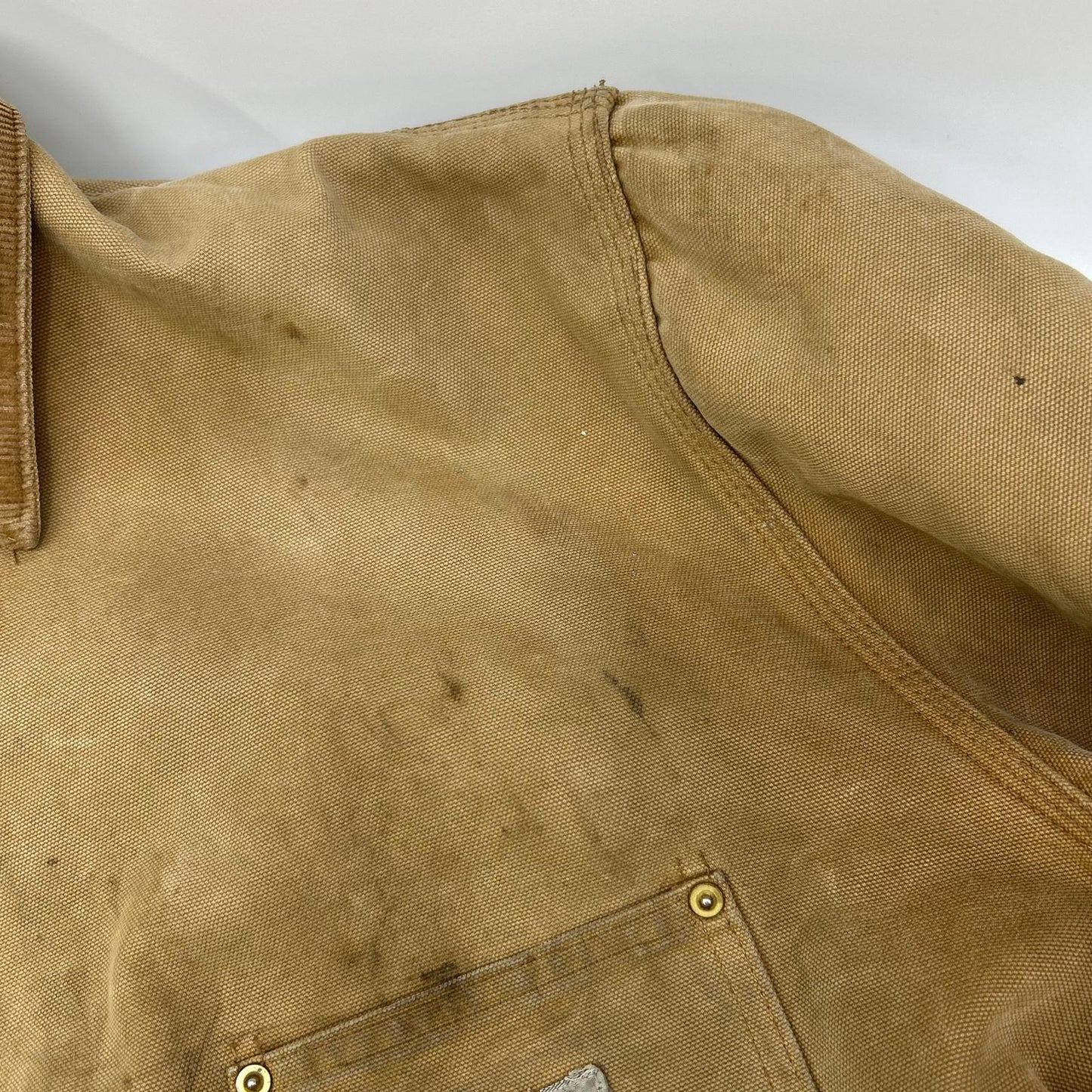 carhartt Brown Duck Canvas Chore Coat Jacket