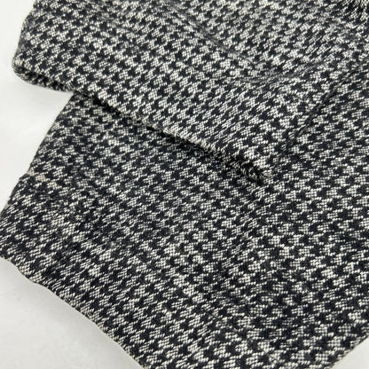 Z Zegna Black Gray Houndstooth Wool Pants Size 48
