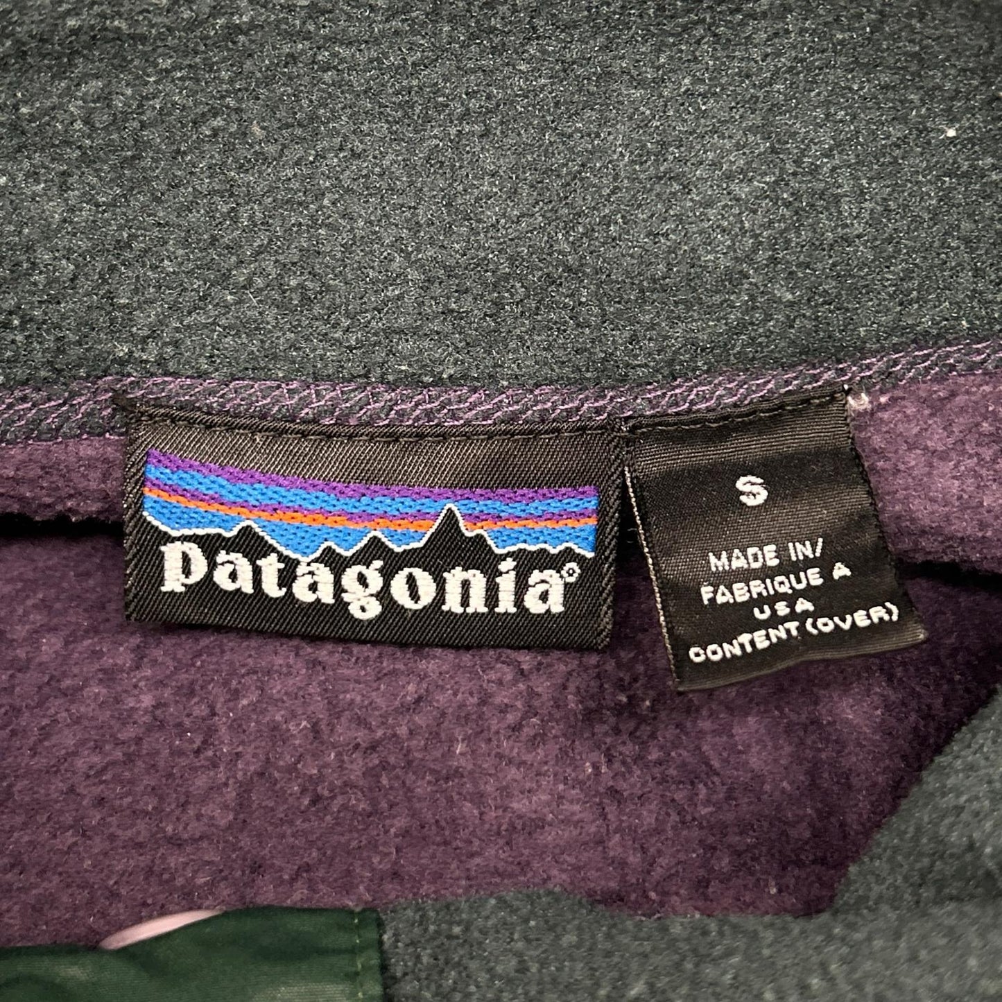 Patagonia 90s Purple USA Woolly T Size S