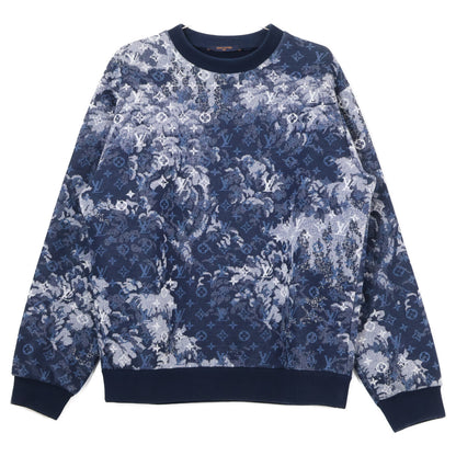 LOUIS VUITTON HKY09WZME Tapestry Sweatshirt Blue Size M