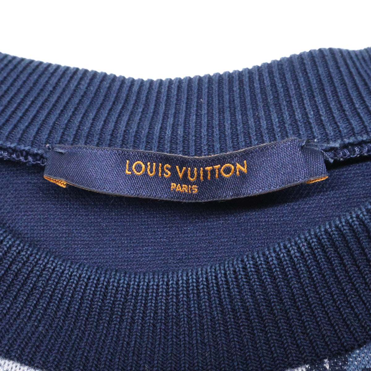 LOUIS VUITTON HKY09WZME Tapestry Sweatshirt Blue Size M