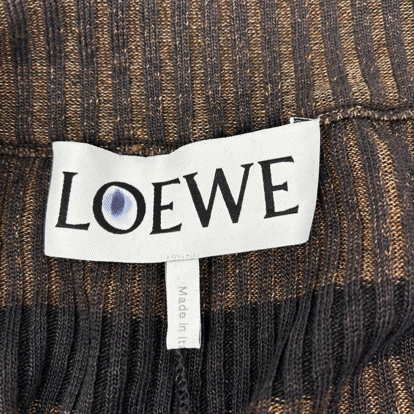 LOEWE Linen Striped Drawstring Easy Pants Size M