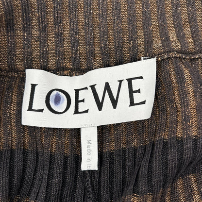 LOEWE Linen Striped Drawstring Easy Pants Size M