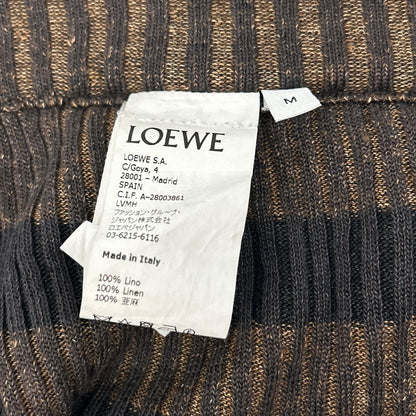 LOEWE Linen Striped Drawstring Easy Pants Size M