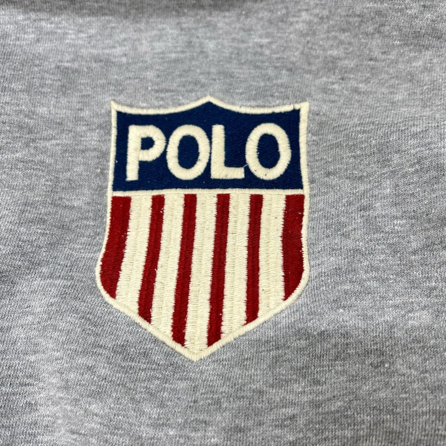 POLObyRalphLauren 90s Gray Logo Hoodie Size M