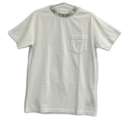 Dior HOMME White Cotton Embroidered Pocket T-Shirt Size XXS