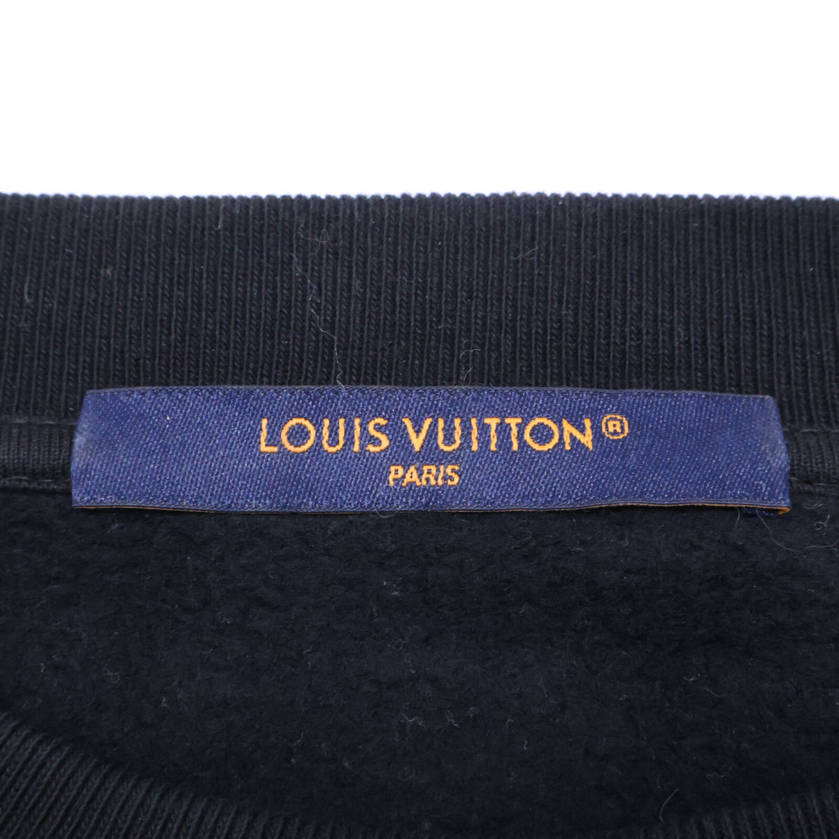 LOUIS VUITTON 23' Logo Graphic Sweatshirt Black Size S