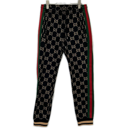GUCCI GG Monogram Sweatpants Black Sweatshirt Size S