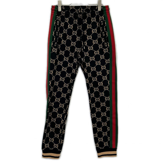 GUCCI GG Monogram Sweatpants Black Sweatshirt Size S