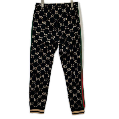 GUCCI GG Monogram Sweatpants Black Sweatshirt Size S