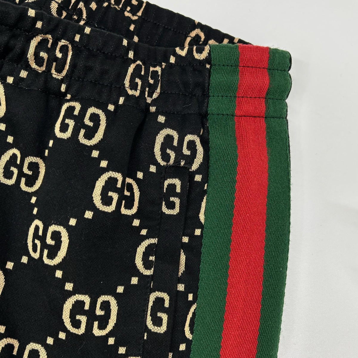 GUCCI GG Monogram Sweatpants Black Sweatshirt Size S