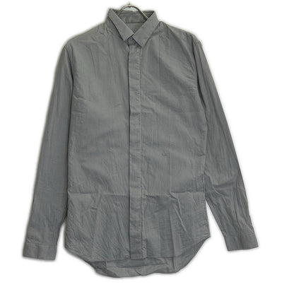 Dior HOMME Gray Cotton CD Embroidered Dress Shirt Size 38