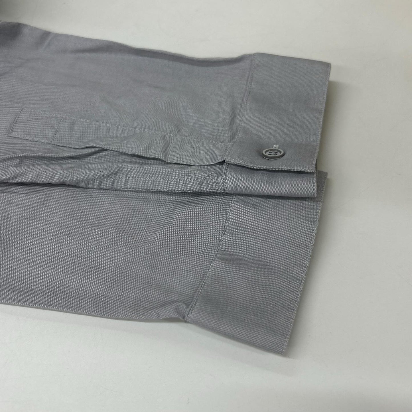 Dior HOMME Gray Cotton CD Embroidered Dress Shirt Size 38