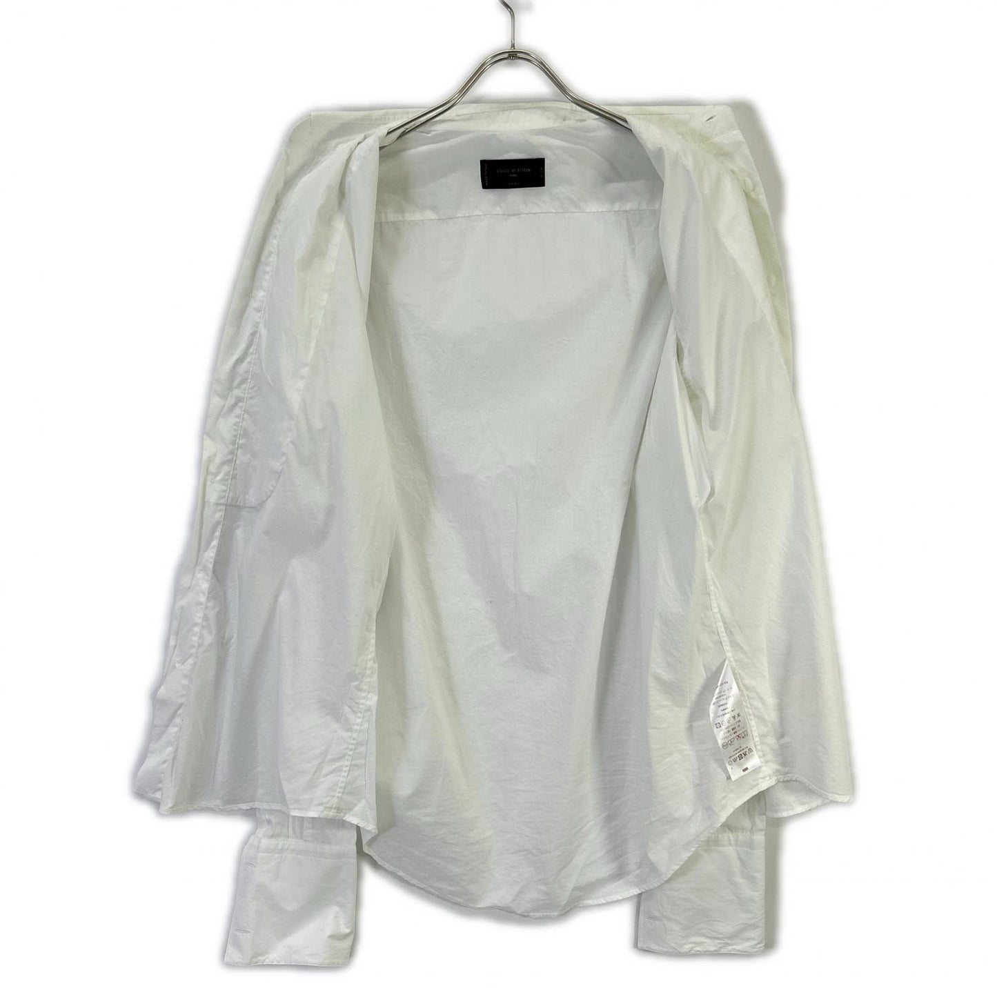 LOUIS VUITTON White Cotton Dress Shirt Size 40