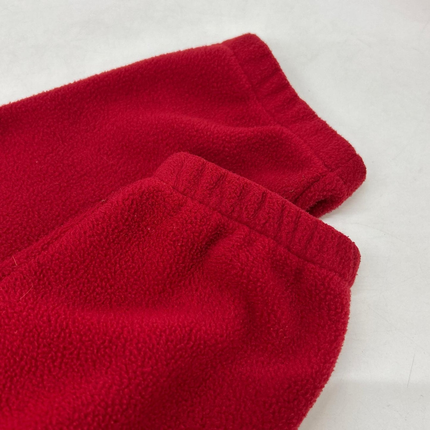 POLO RALPH LAUREN 90s Red Fleece Polo Jacket Size M