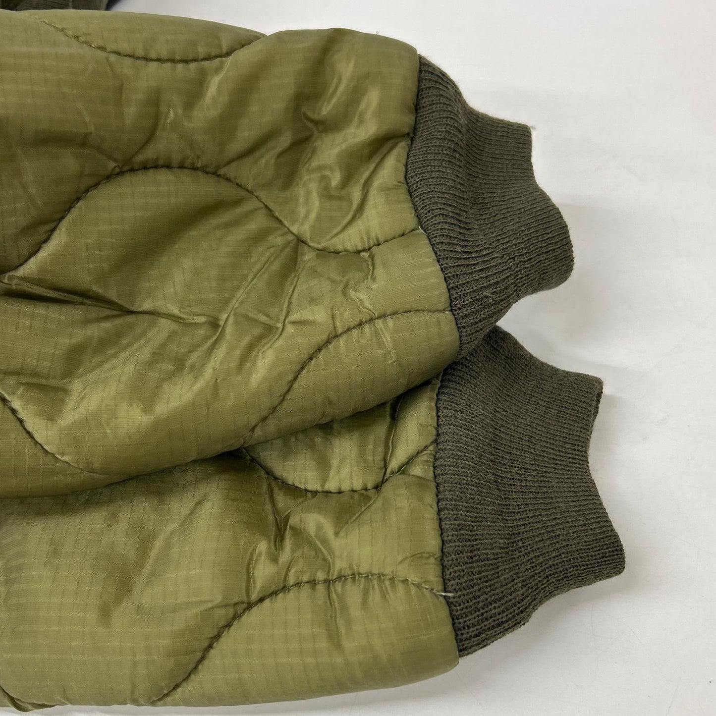 W)TAPS Khaki Cotton Quilted Duck Bomber Jacket Size 1