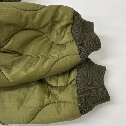 W)TAPS Khaki Cotton Quilted Duck Bomber Jacket Size 1