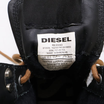DIESEL H-SHIROKI HB Suede Lace-Up Boots Green Size 28.5