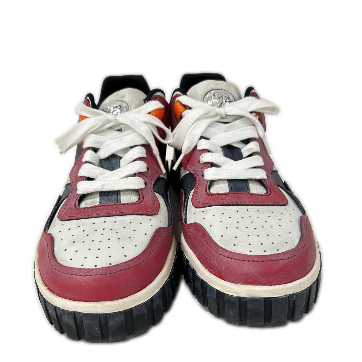 DIESEL S-RUA LOW SK Sneakers Red/Black/White Size 28.5