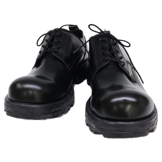 DIESEL D-HAMMER SH Leather Lace-Up Shoes Black Size 28.5