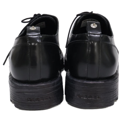 DIESEL D-HAMMER SH Leather Lace-Up Shoes Black Size 28.5