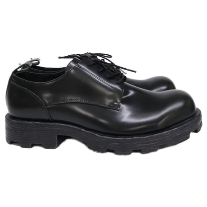 DIESEL D-HAMMER SH Leather Lace-Up Shoes Black Size 28.5